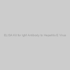 Image of ELISA Kit for IgM Antibody to Hepatitis E Virus